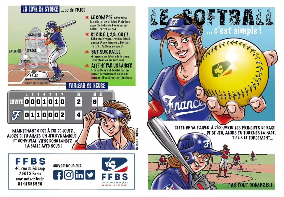 softball règles BD